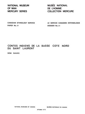 cover image of Contes indiens de la basse côte nord du Saint Laurent Rémi Savard.